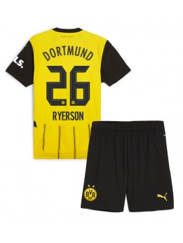 Borussia Dortmund Julian Ryerson #26 Dječji Domaci Dres kompleti 2024-25 Kratak Rukavima (+ kratke hlače)